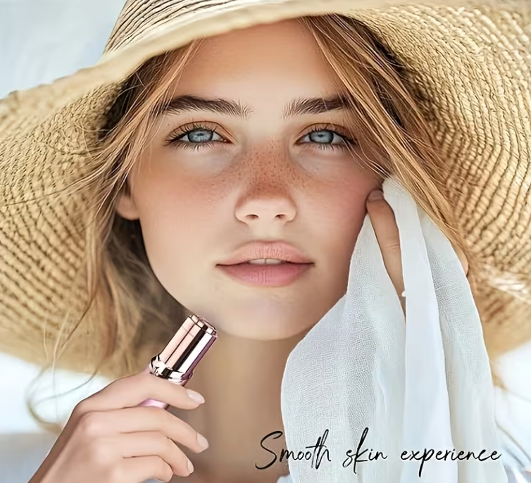 Facial Hair Remover & Eyebrow Razor – 3-in-1 Epilator for Face, Lips, Chin, Arms, Body & Beard, Perfect for Home and Travel