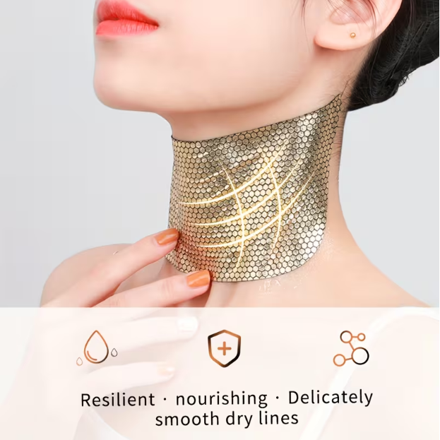 [MERCILEN] Golden Honeycomb Neck Lift & Firm Mask (10-Piece Set)