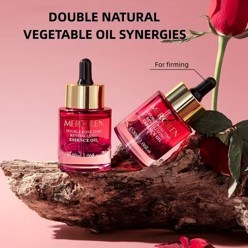 MERCILEN Rose Essential Oil with Hypoallergenic Plant-Based Squalane